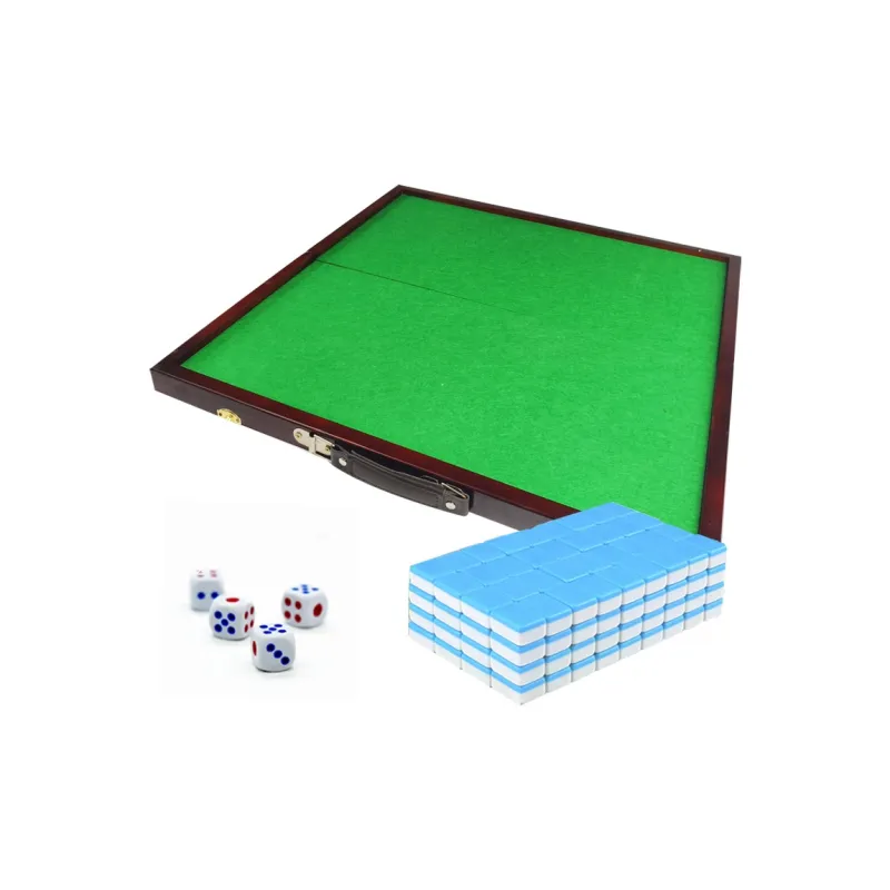 SHENGYU Mini Mahjong Table With Folding Design Cute Mini Travel Tag Board Games-4