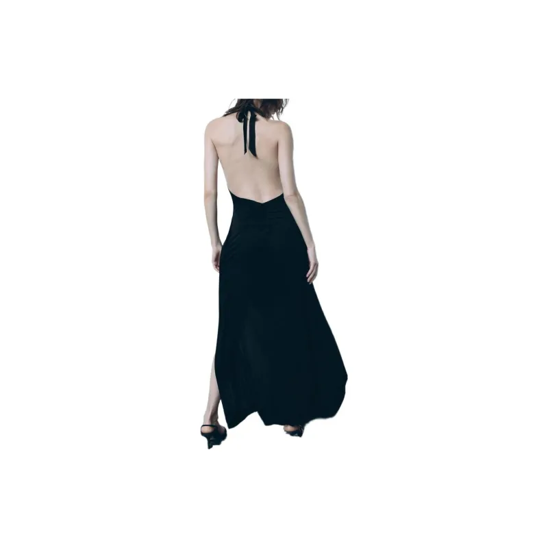 ZARA Slip Dresses Women's Black-2