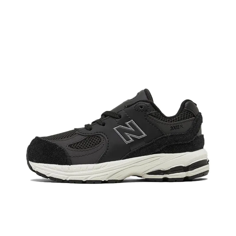 New Balance NB 2002 Slip Resistant Low Top Toddler Shoes Black White Infant And Toddler-0