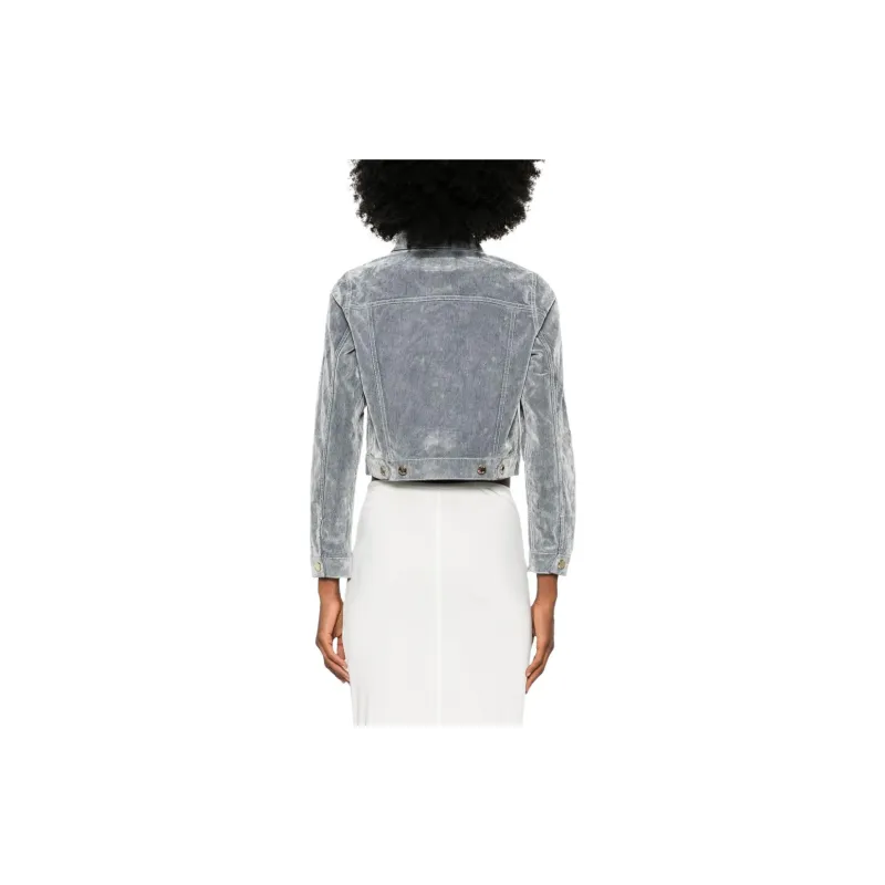 CASABLANCA Long Sleeved Peach Denim Jacket-1