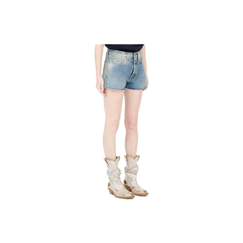 Maison Margiela Denim Shorts Women's Blue-2