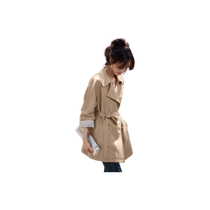 Mo Han Yi Mei Trench Coat Women's Khaki-2