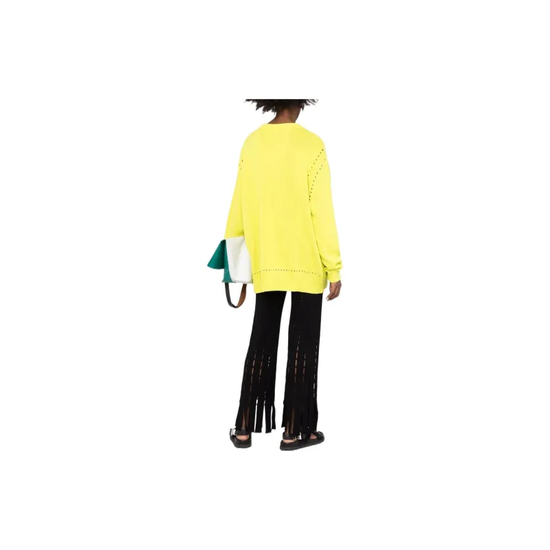 AMBUSH Knitted Cutout Pants Black-2