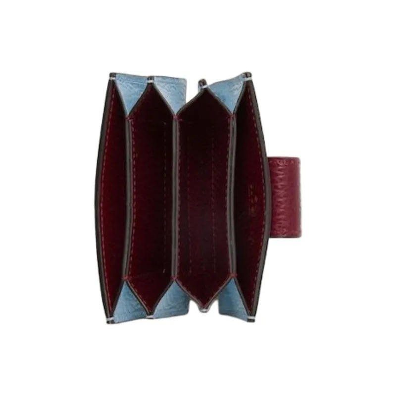 GUCCI GG Marmont Leather Card Holder Women's Light Blue-2