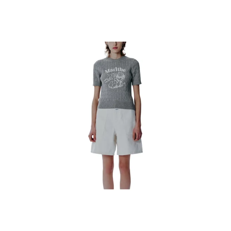 MARITHE FRANCOIS GIRBAUD Twill Short Sleeved Knitwear Women's-2