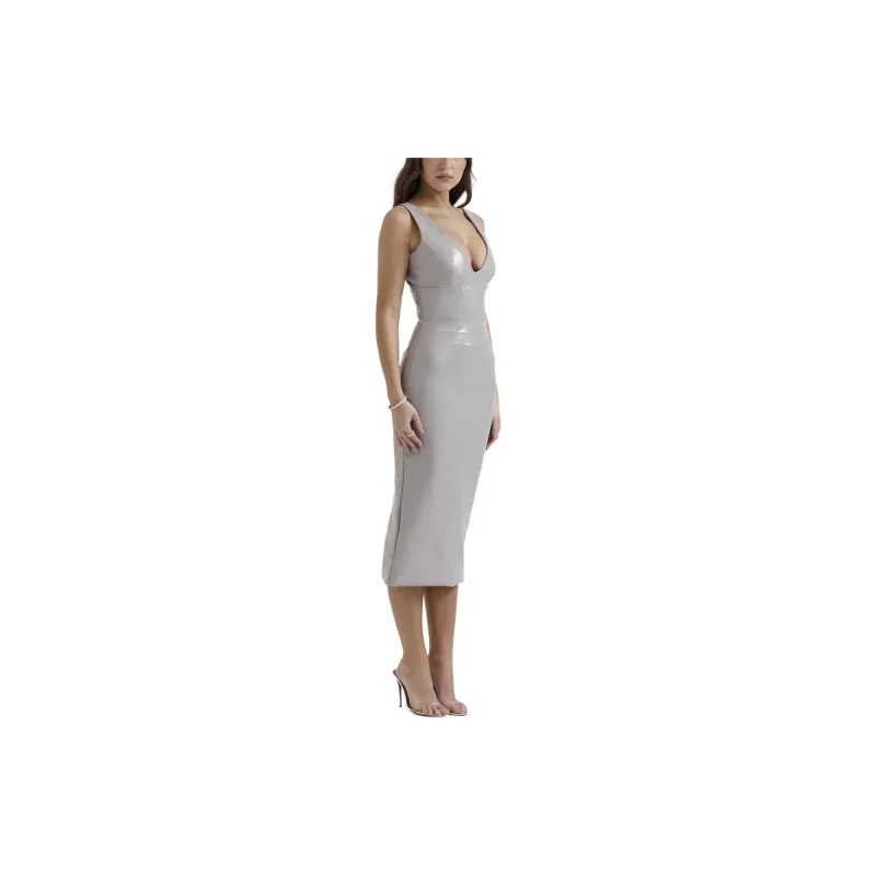 HOUSE OF CB MADELEINE Slip Dresses Women's VIOLET ICE/Light Purple-4