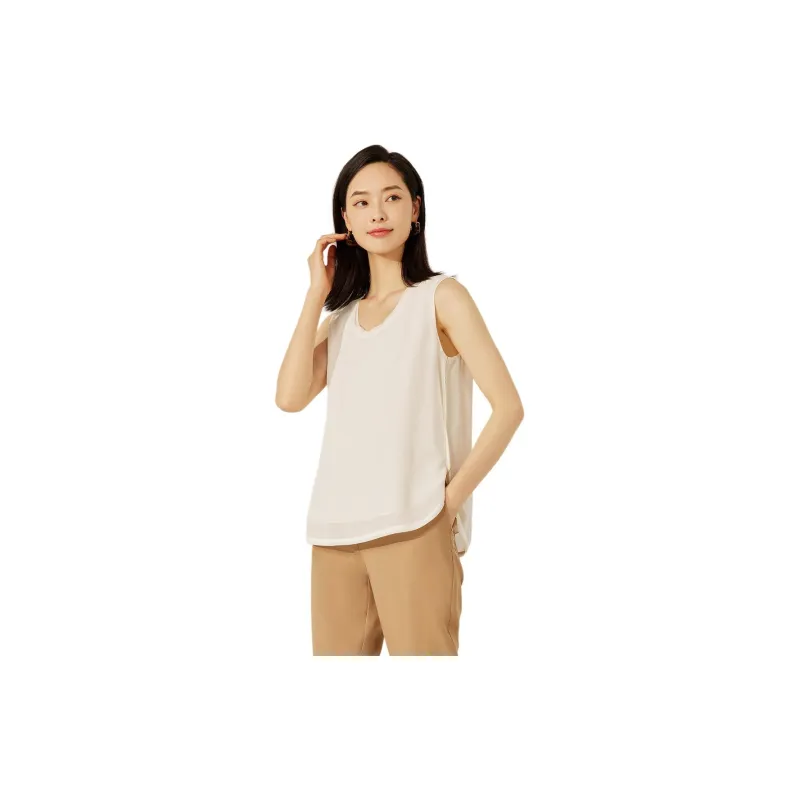BBLLUUEE Tank Top Women's Crescent White-1