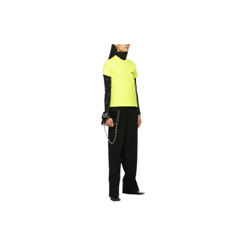 Balenciaga T Shirt Women's Yellow Regular Fit-5