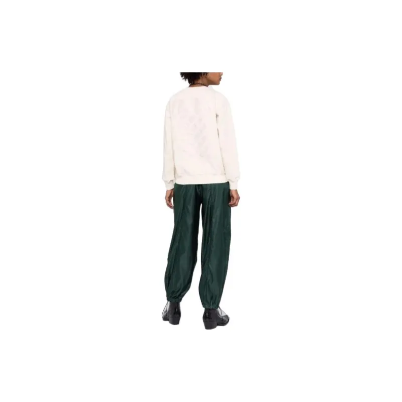 OFF WHITE Women'ss Diag Stripe Crewneck Beige-2