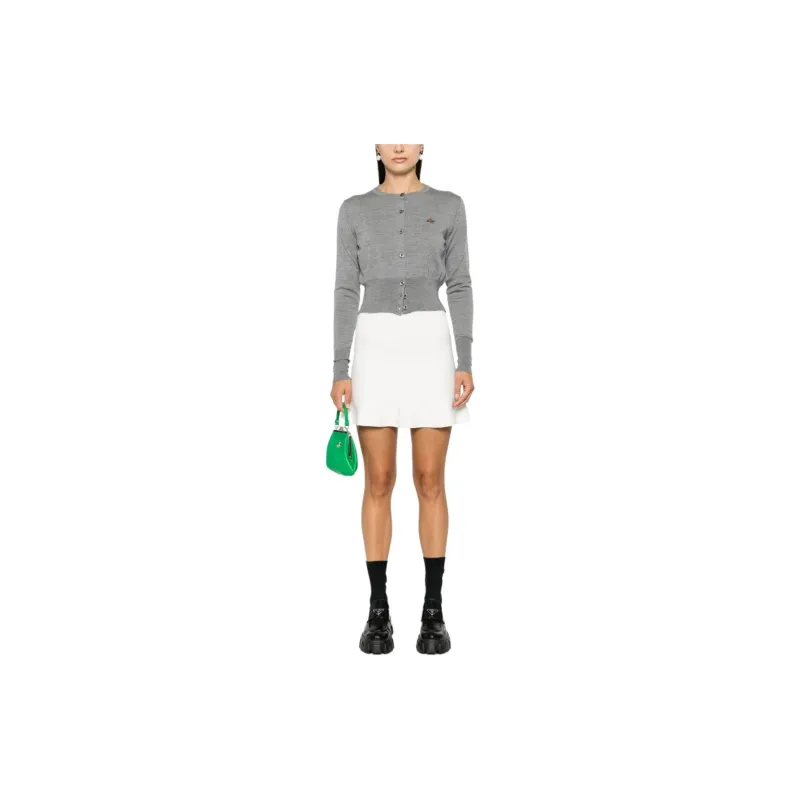 Vivienne Westwood Orb Embroidered Cropped Cardigan-1