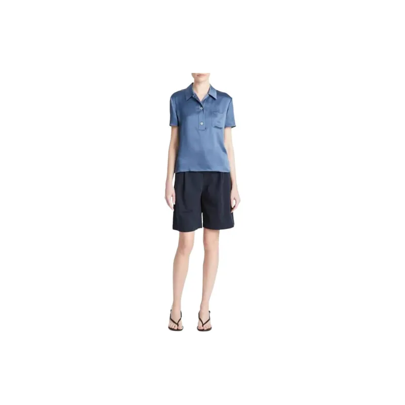 VINCE Polo Shirts Women's Blue-2