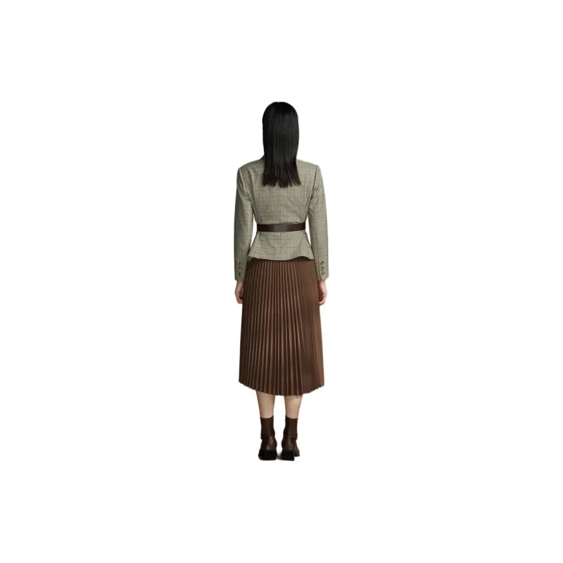 BBLLUUEE Business Suit Women's Light Brown-0