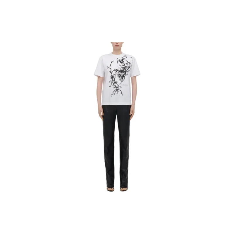 Alexander McQueen Cherry Blossom Crewneck T Shirt-1