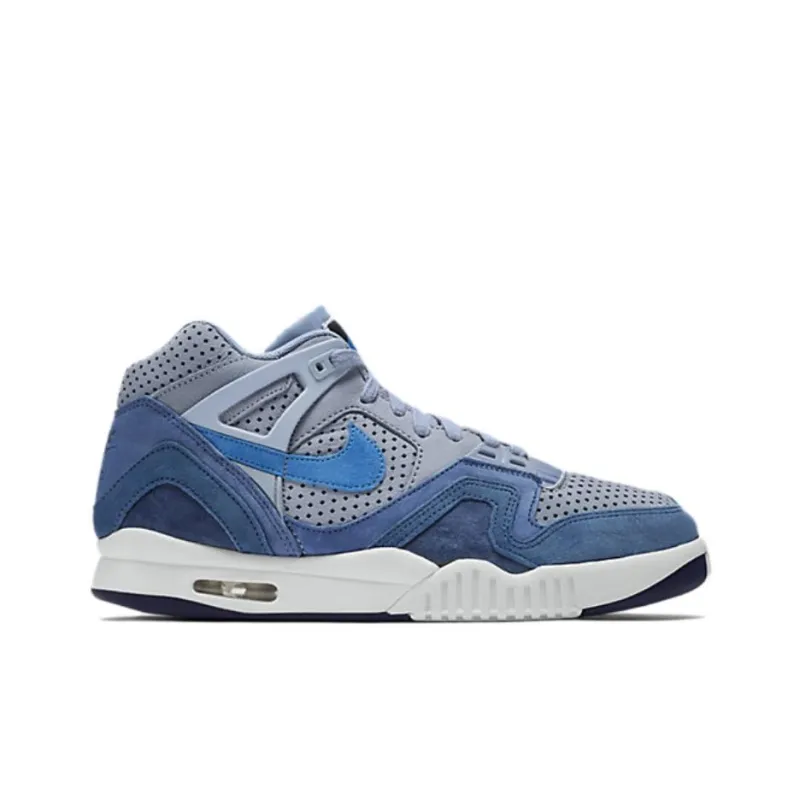 Nike AIR TECH CHALLENGE 2 Anti-Slip Wear-Resistant Mid-Top Training Shoes Unisex Light Blue-1