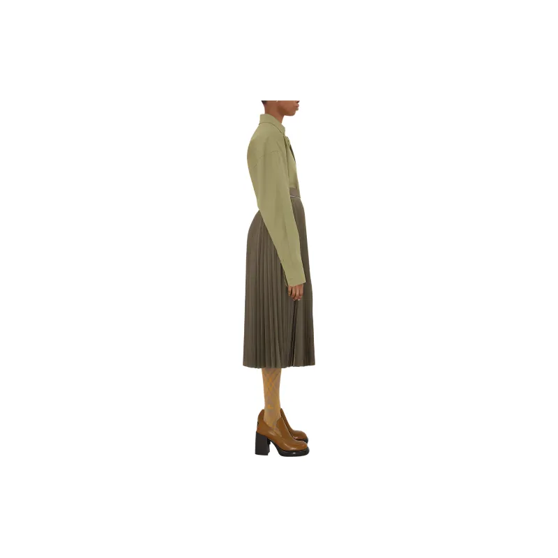 Burberry Casual Long Skirts Women's Elm Tree Heather Gray-3