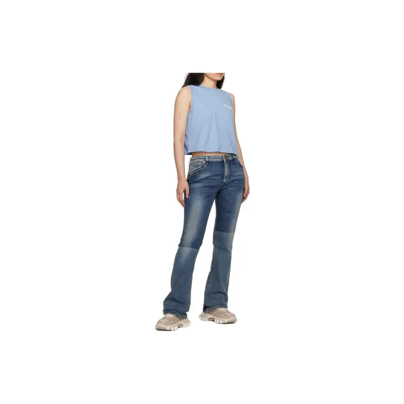 BALMAIN Tank Tops Women's Blue-1