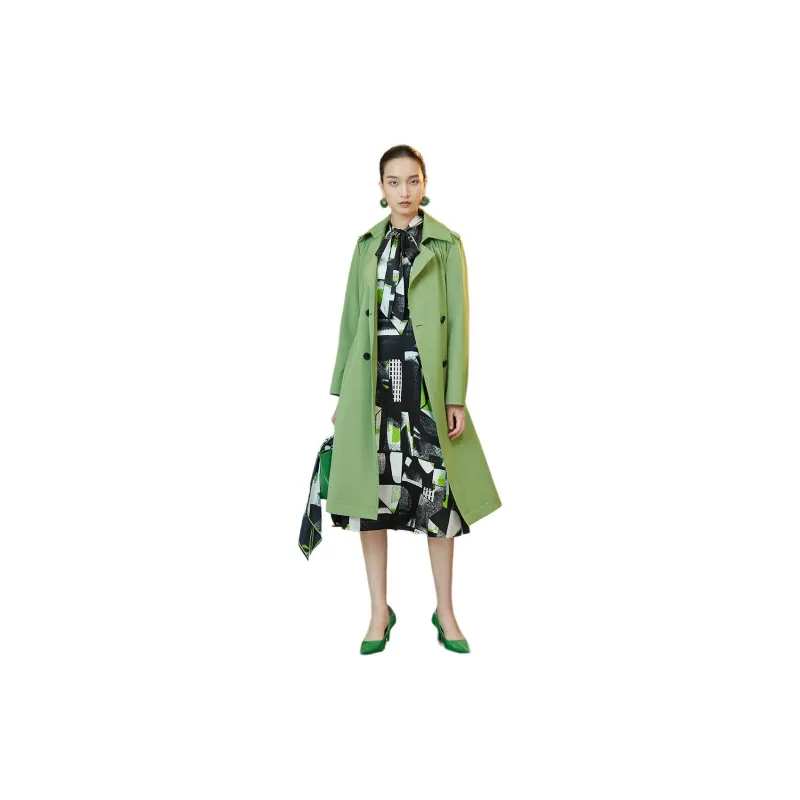 BBLLUUEE Long Sleeved Dress Women's Black Emerald Green-2