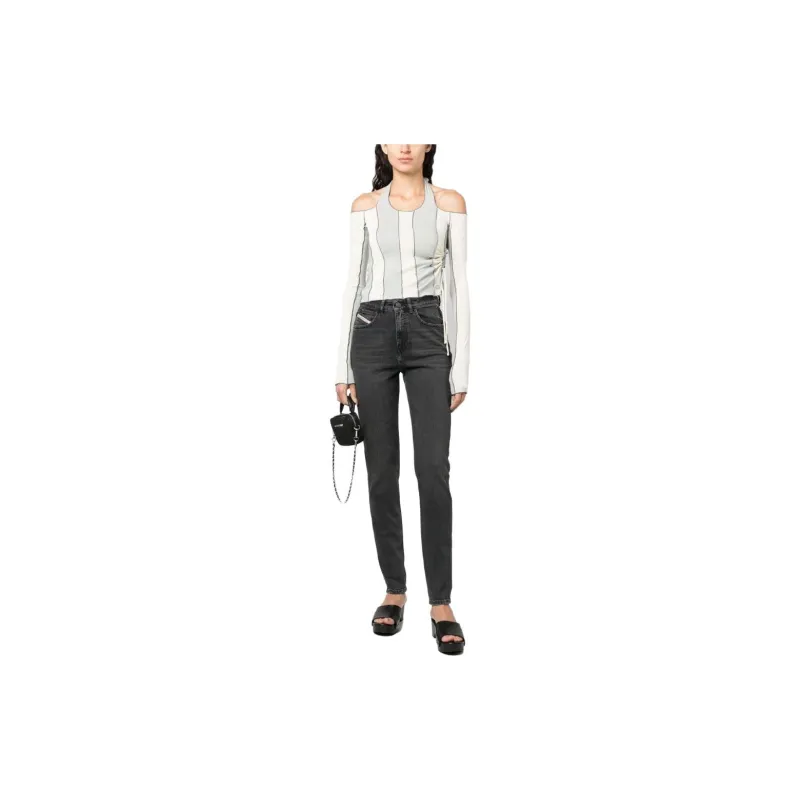 DIESEL High-waisted Straight-leg Jeans-3