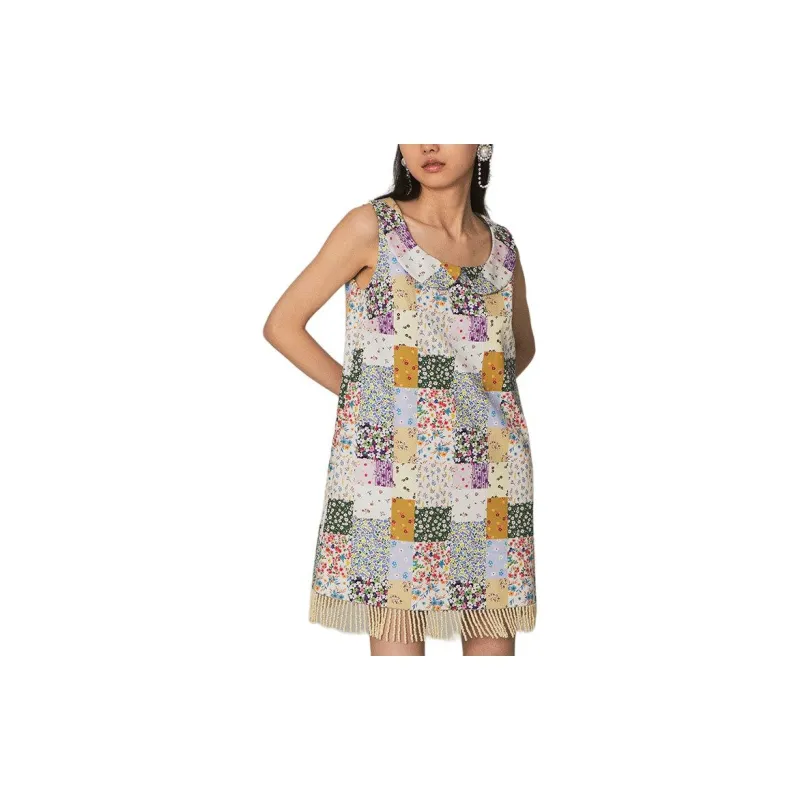 CatPunch Sleeveless Dress Women's Multicolor-1
