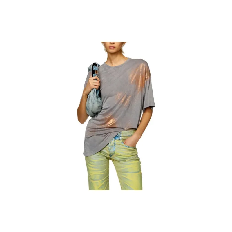 DIESEL T Buxt Faded Metallic T Shirt-3