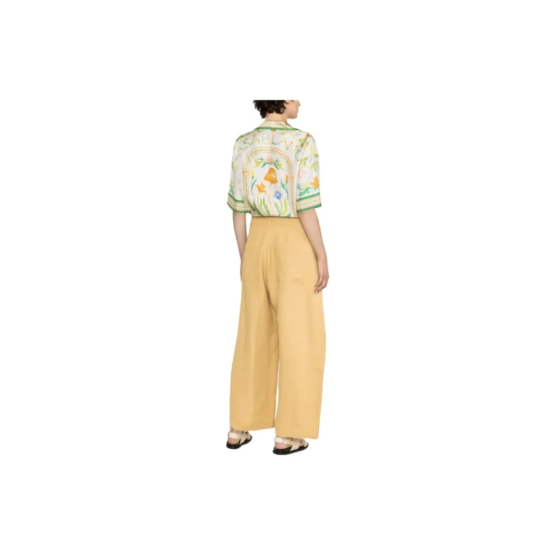 Studio Nicholson High waisted Wide leg Trousers-2