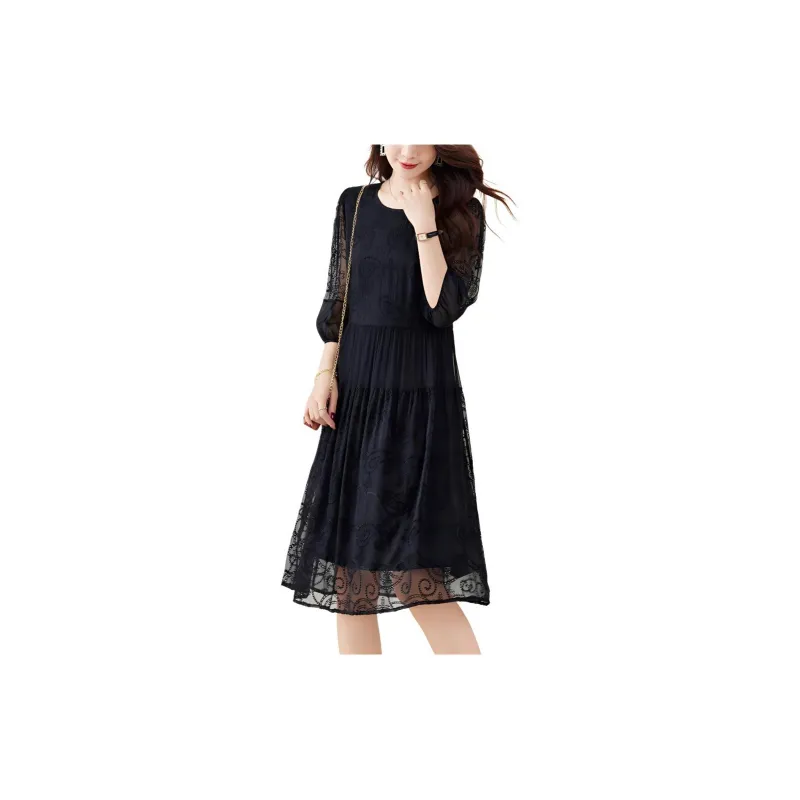 Ink Beauty Short Sleeved Dresses Women's-1
