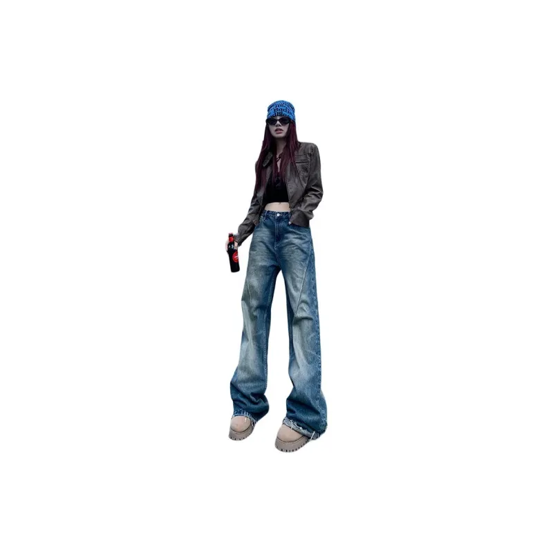 Kazakhstan Jeans Women's Washed Blue-1