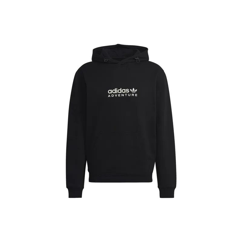 Adidas Sweatshirts Men Black+Shopping Bag-1