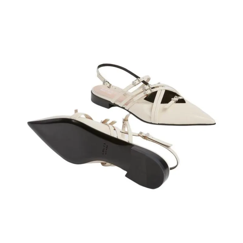 GUCCI Casual Single Shoes Women's White-5