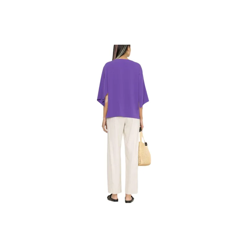 Alberto Biani Boat neck Long sleeved Blouse-2