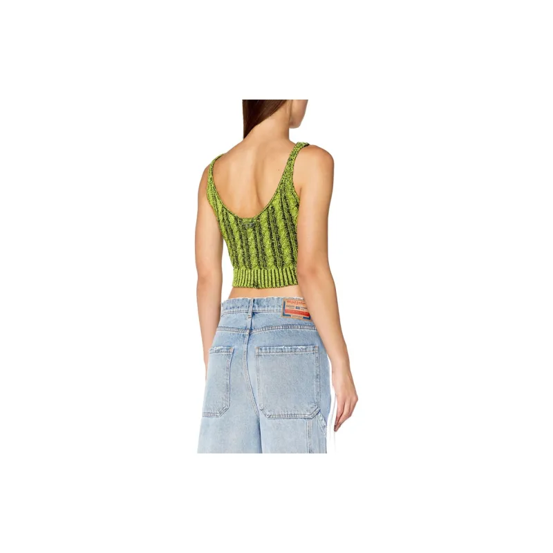 DIESEL Milos Crop Top 'Green'-3