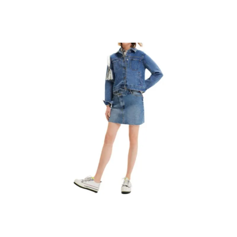 Desigual Jackets & Coats Women's Blue-1