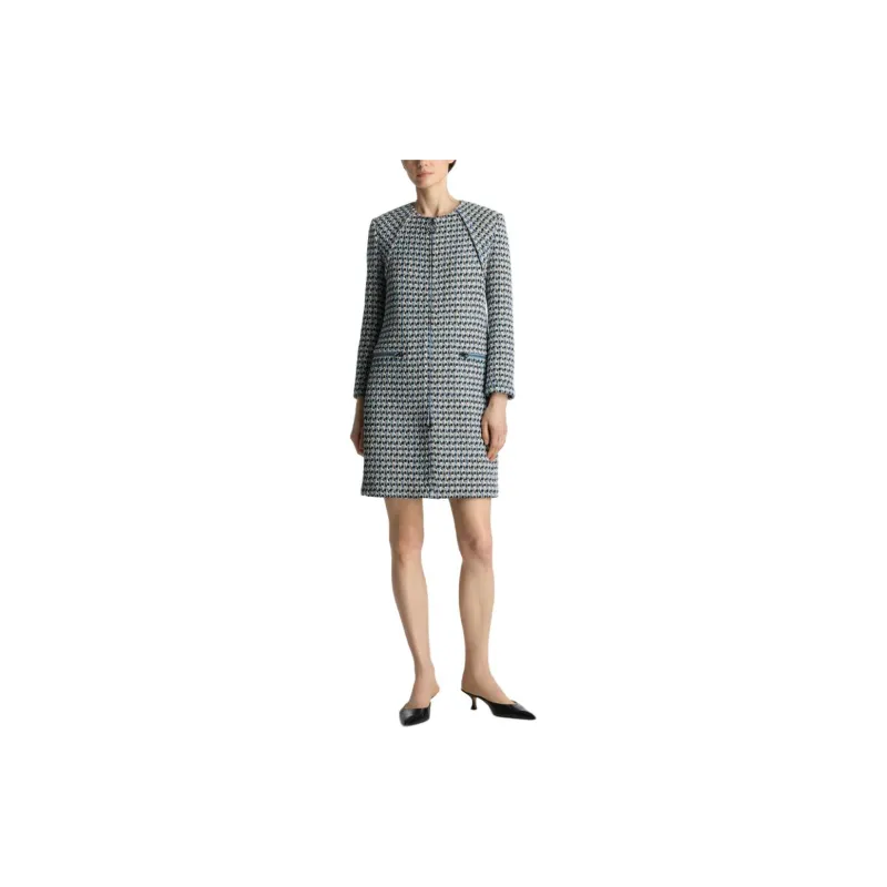 St. John Single-breasted Tweed Coat-1