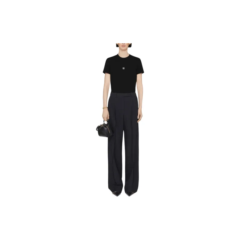 Givenchy 4G Embroidered Crewneck T Shirt-1