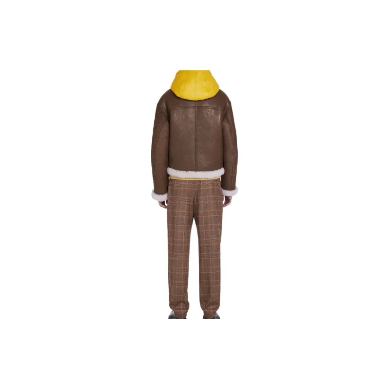 KENZO FW22 Leather Jackets Coats Women's Brown-4