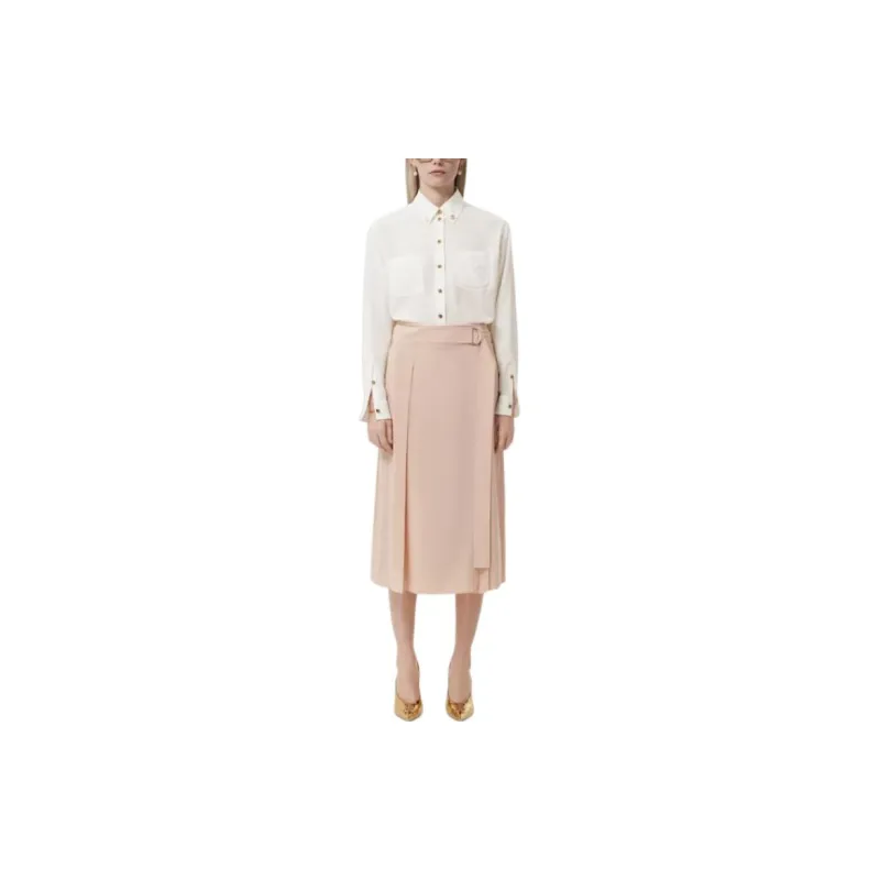 Burberry FW22 Casual Long Skirts Women's Pink-1