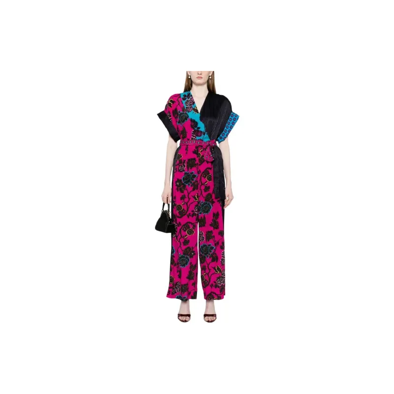 DVF Diane Von Furstenberg Rinna Panelled Wrap Jumpsuit-1
