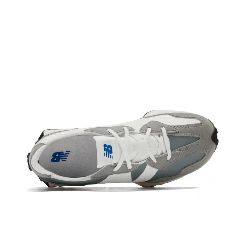 New Balance NB 327 Anti Slip Wear Resistant Low Top Kids' Running Shoes Gray White Grade School-9