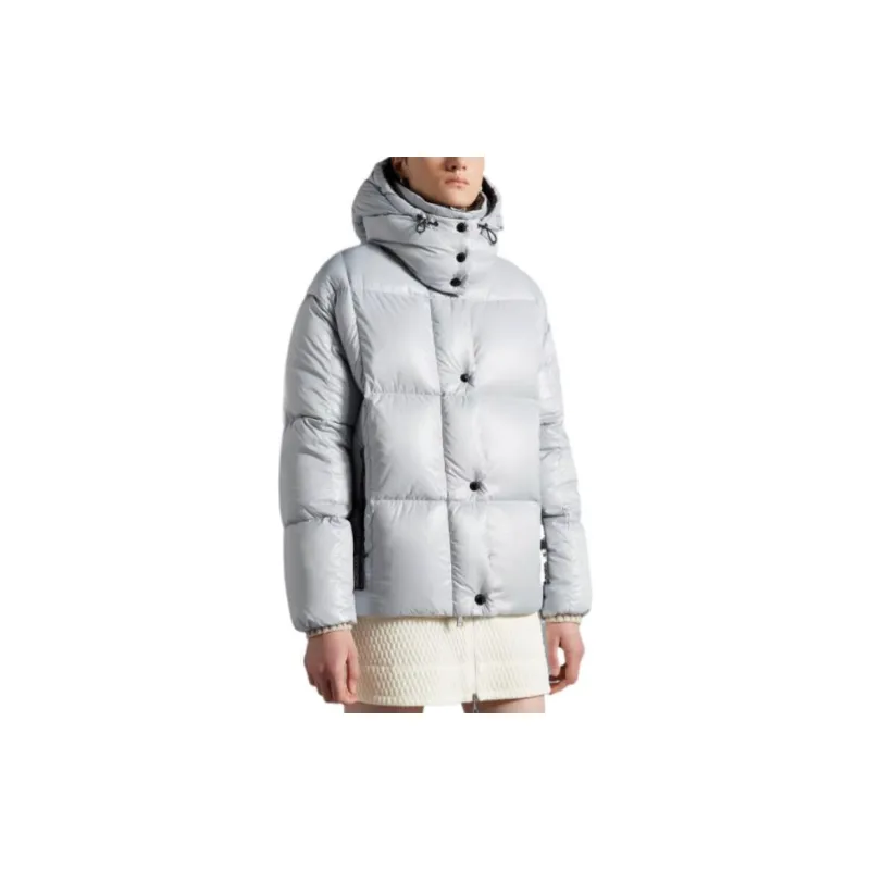 Moncler Parana Short Down Jacket Lilac Grey/Dark Grey-3