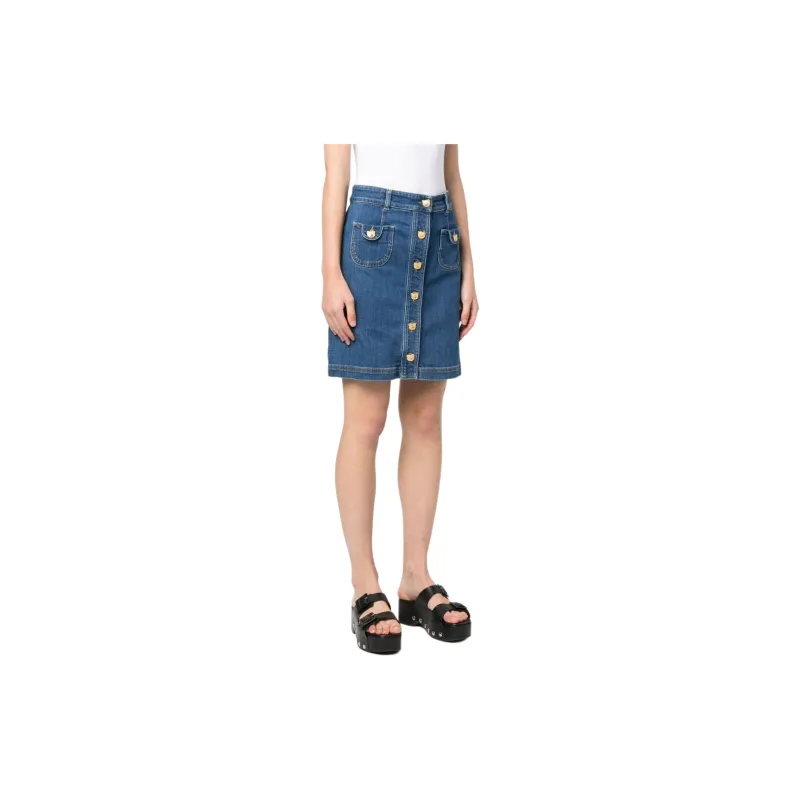 MOSCHINO Denim Short Skirts Women's Blue-1