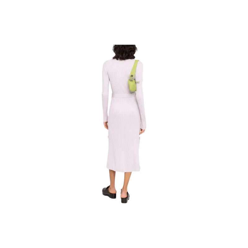 GANNI Long-Sleeved Dresses Women's Purple-3