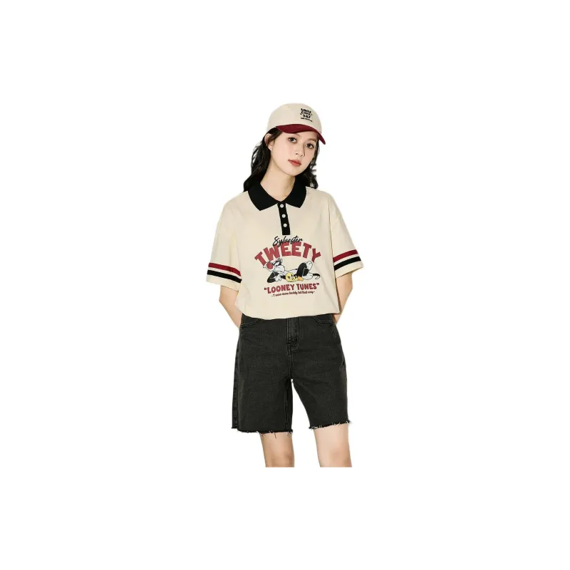 Tonlion x GONGFUXIONGMAOLIANMINGKUAN Polo Shirt Women's-5