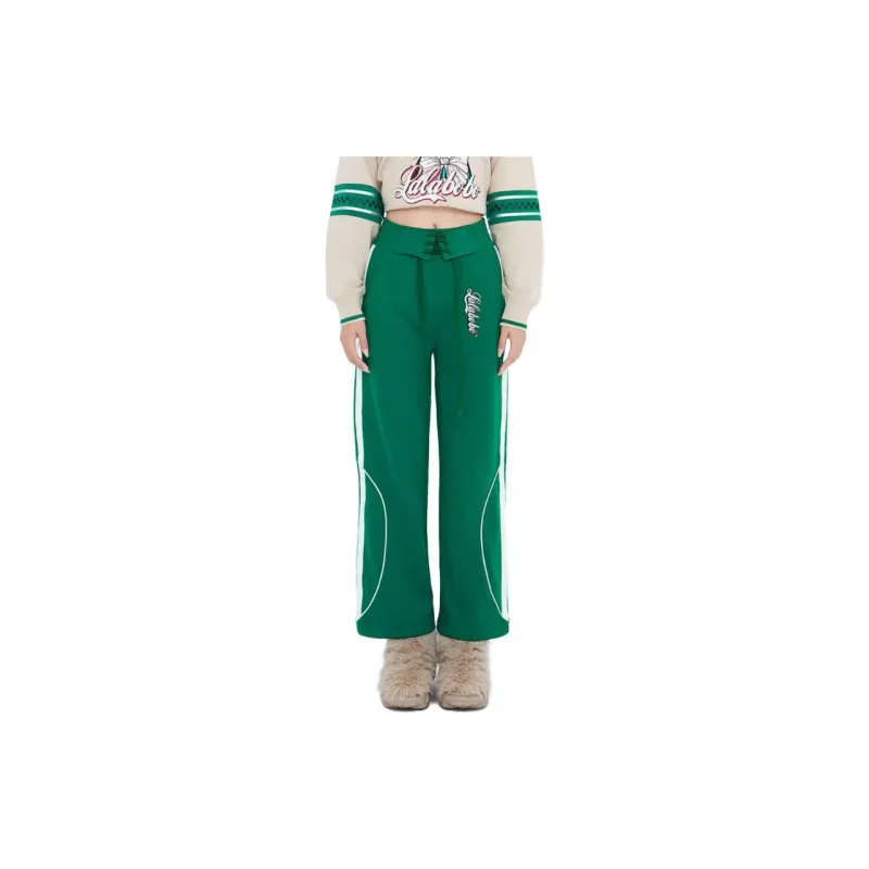 LALABOBO Casual Pants Women's Green-2