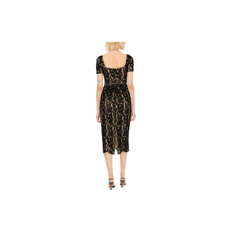Self portrait Floral Lace Midi Dress-1