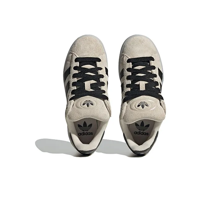 Adidas Originals CAMPUS 00s Low Top Kids' Skateboarding Shoes Beige Gray Grade School-4