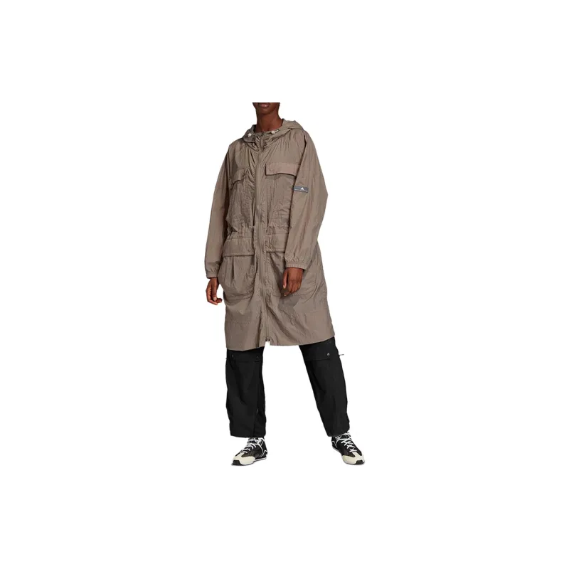 Adidas Trench Coat Women's Brown-2