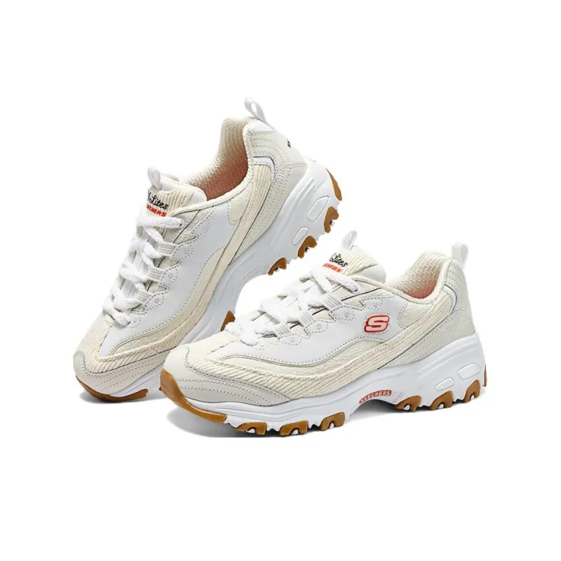 Skechers DLITES Cushioning Breathable Support Low Top Casual Running Shoes Women's Ecru-2