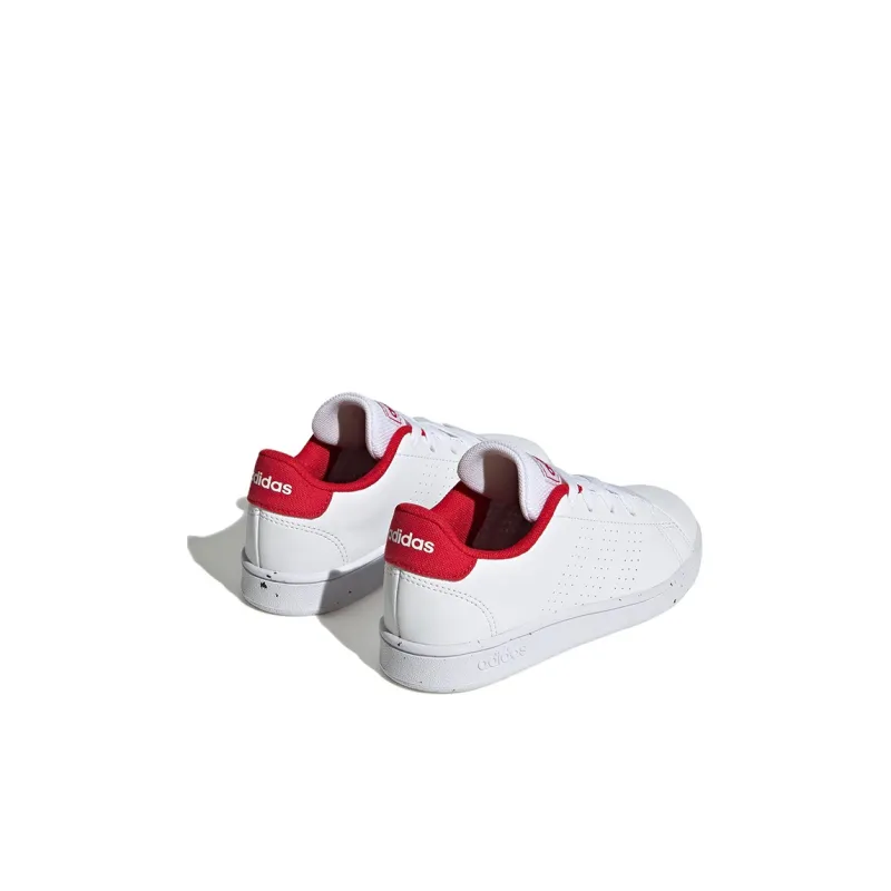 Adidas Advantage Court K 'White Scarlet'-3