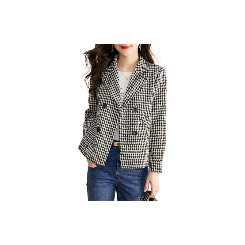 Still Quiet Business Suit Women's Houndstooth-6