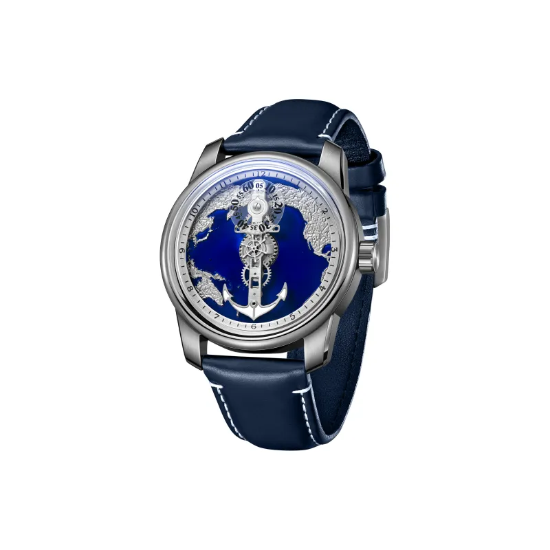 OBLVLO Automatic Mechanical Movement Watch Men's Watches Black Dial-3